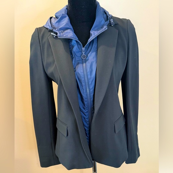 Women’s TORY SPORT Black blazer/navy windbreaker jacket. Size medium - Picture 1 of 10